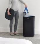 JJ-Kosz na pranie 60l. Tota czarny - 27