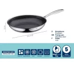 KELA-Patelnia z powłoką strukturalną 28cm Flavoria - 6
