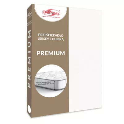 Prześcieradło jersey z gumką 001/130/140x200 PREMIUM