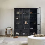 Gablota witryna żelazna DOWNTOWN, czarna 3 drzwi Nordal - 2