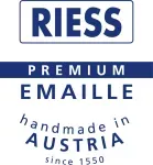 Kubek do kawy emaliowany pastelowy niebieski 0,4l Riess Weiss - 5