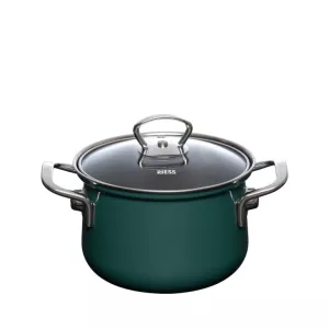 Garnek emaliowany 1,5 l morska zieleń RIESS