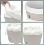 KELA-Koszyk na pieczywo S jasnoszary/biały Grana - 3