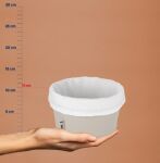 KELA-Koszyk na pieczywo S jasnoszary/biały Grana - 7