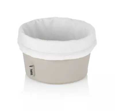 KELA-Koszyk na pieczywo S jasnoszary/biały Grana