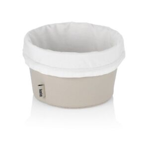 KELA-Koszyk na pieczywo S jasnoszary/biały Grana