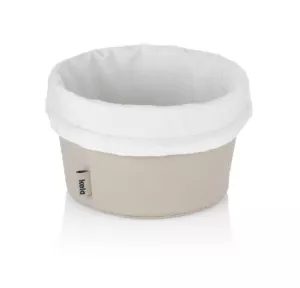 KELA-Koszyk na pieczywo S jasnoszary/biały Grana