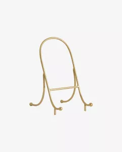 Stojak na książki metalowy złoty Faila Nordal