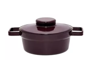 Garnek ceramiczny 1,2l Aromapots oberżyna 20 cm niski Riess