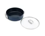 JJ-Garnek niski 28cm ze skł. uchwytami+pokr.Space - 2