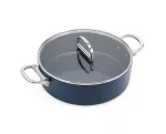 JJ-Garnek niski 28cm ze skł. uchwytami+pokr.Space - 3