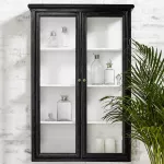 Witryna wisząca CLASSIC przeszkolona z drewna mango Nordal - 2