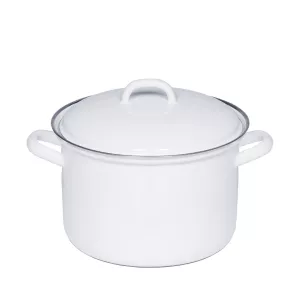 Garnek emaliowany 3,5l biały Riess Classic