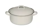 Garnek emaliowany Riess Classic Weiss 0,75L biały - 2