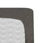 Prześcieradło satyna bawełniana z gumką j.szary 037/120x200 - 3