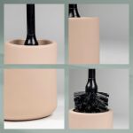 KELA-Szczotka do toalet beżowa Sana - 4